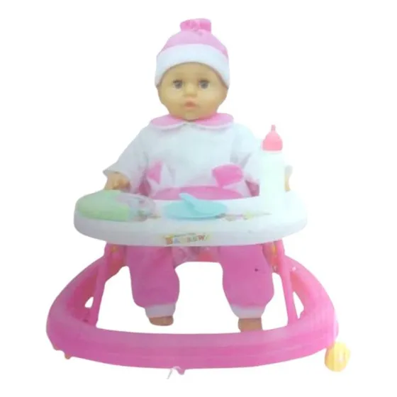 Muñeca Niño Bobi 6 En 1 Con Andadera Sonajero Y Sonido