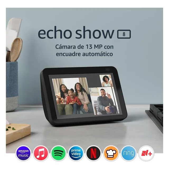 Amazon Echo Show 8 2da Gen Con Asistente De Voz Alexa Color Negro