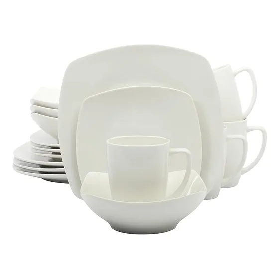Juego De Vajilla Gibson Home 16 Pzas Zen Buffetware Blanco