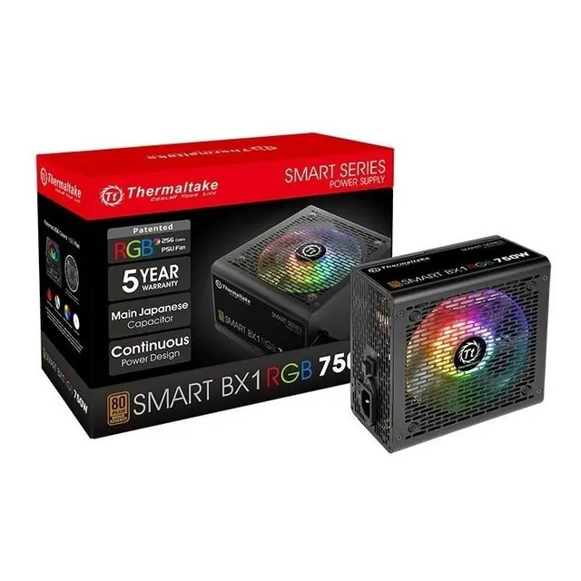 Fuente Thermaltake Smart Bx1 750w 80plus Gaming Rbg Bronze