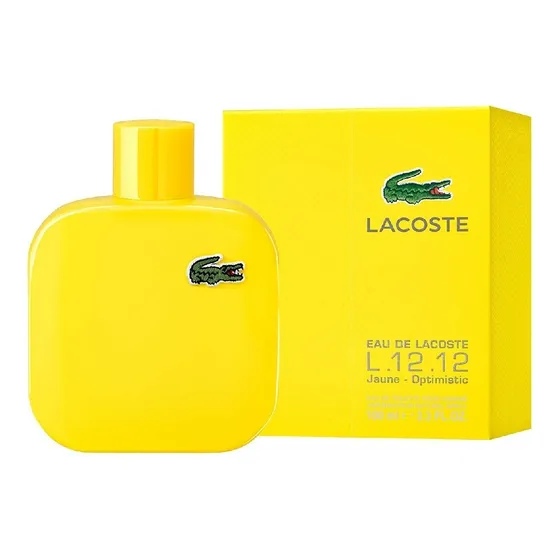 Perfume Lacoste L.12.12 Jaune Optimistic 100 Ml EDT para Hombre