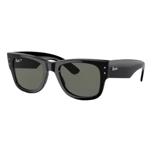 Gafas de sol polarizadas negras Ray Ban Mega Wayfarer RB0840s 901/58