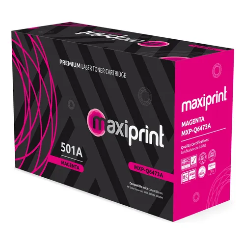 Toner Maxiprint Compatible Hp Magenta Q6473a 501a