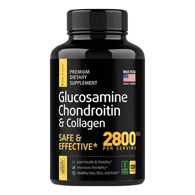 Glucosamina Y Condroitina Raw Cience 120 Cápsulas Frasco