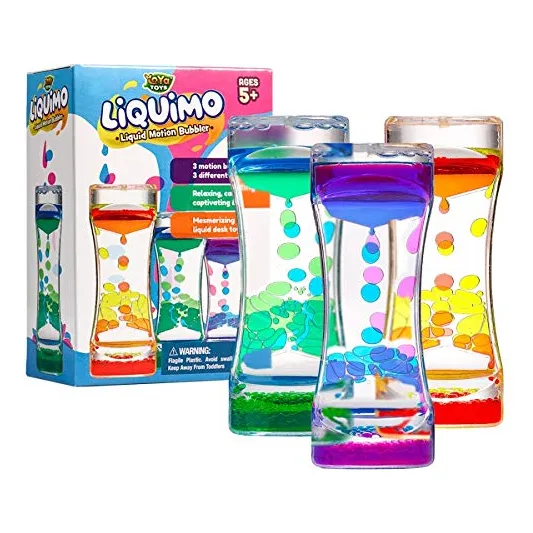 Liquid Motion Bubbler Yoya Toys Liquimo, Paquete De 3 Unidad