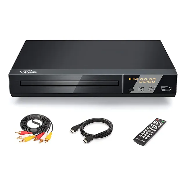 Reproductor de CD y DVD con control remoto Audishako Reproductor DVD299 127V