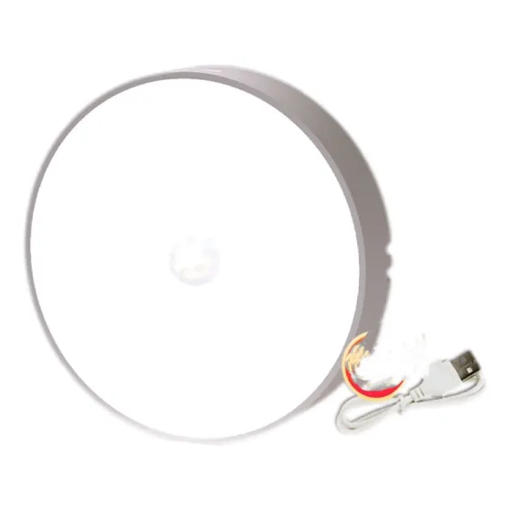 Led Con Sensor Movimiento Espanta Cuco Recargable Usb