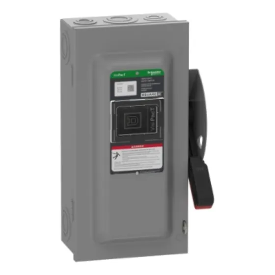 Interruptor De Seguridad 3x60a Schneider Hu362 / Vhu362
