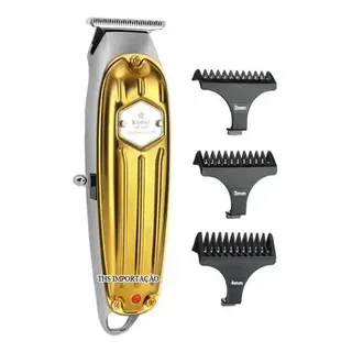 Máquina Kemei Km-1973 De Acabamento Pezinho Bivolt 100 Dourado 220v