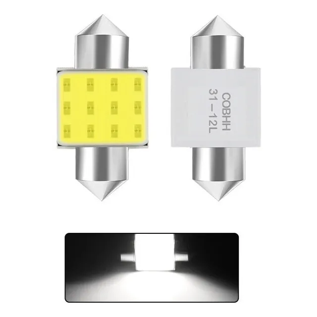 Luz Led Cob De Salon Auto-camioneta  Blanco 12v / Oferta