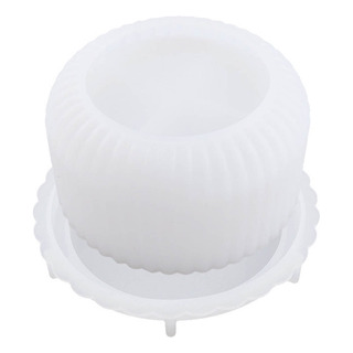Molde De Taza Multifuncional Con Tapa Para Yeso Y Cemento De Molde De Taza Multifuncional Con Tapa Para Yeso Y Cemento De