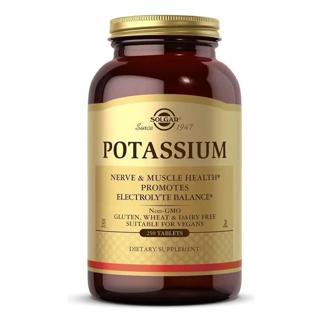 Solgar Potasio 99 Mg Potassium 250 Tabletas Sabor Sin Sabor