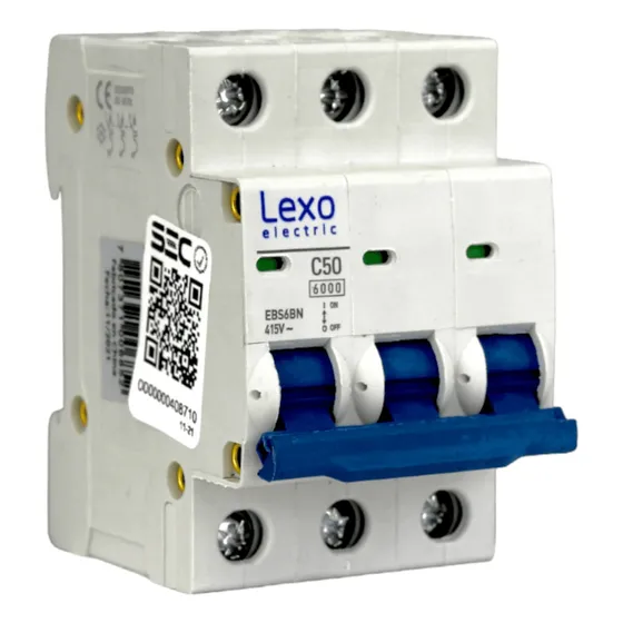 Interruptor Automático 3x50a 6ka Certificado Lexo Blanco