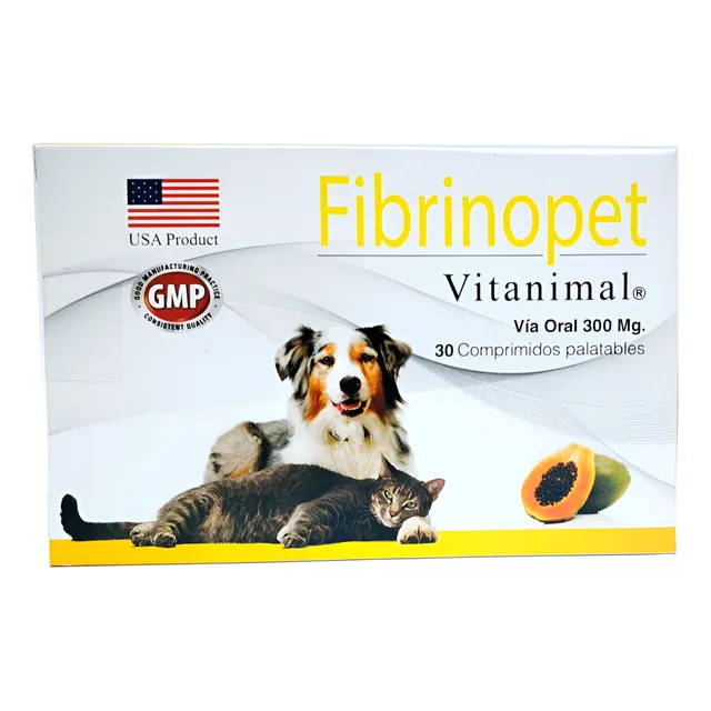 Fibrinopet Vitanimal Suplemento Perros Gatos 30 Comprimidos