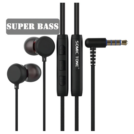 Fone De Ouvido Super Bass Graves Profundos E Cabo Reforçado Fone De Ouvido Super Bass Graves Profundos E Cabo Reforçado