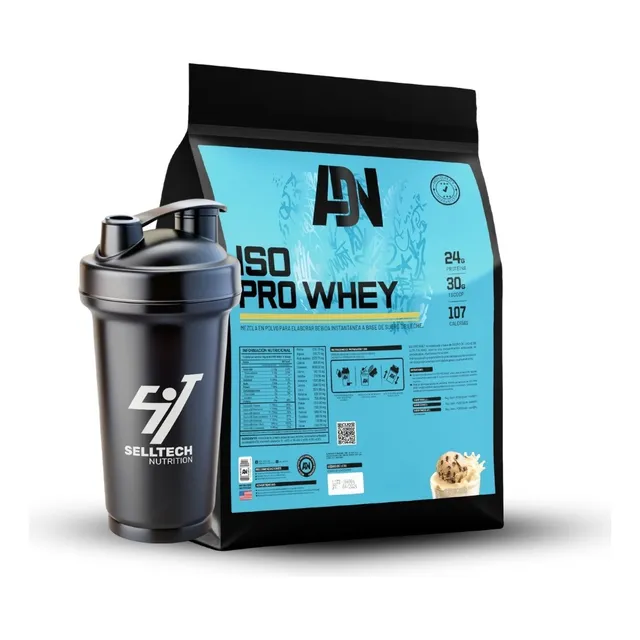 Proteína Adn 100% Whey Pro 5kg Vainilla + Shaker