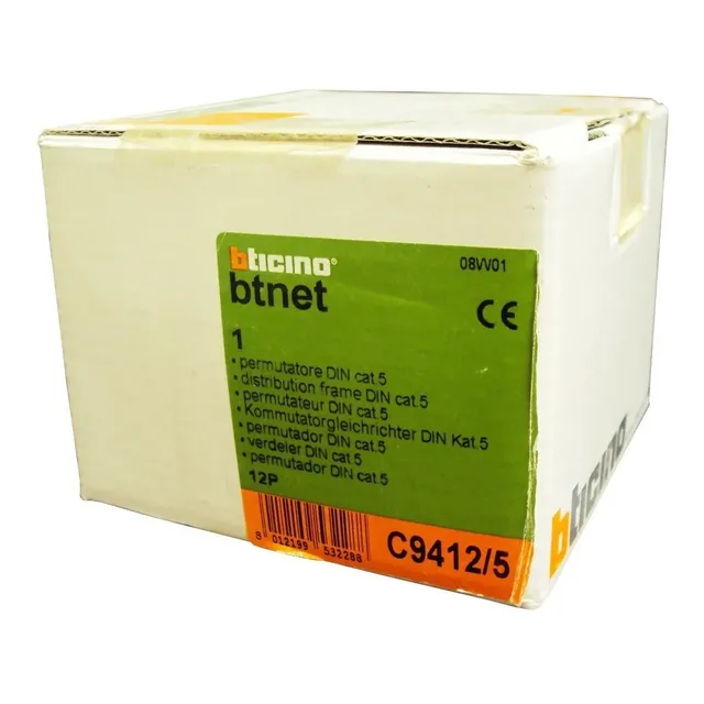 Patch Panel 110 12 Puertos Rj45 Cat 5e C9412/5 Soho