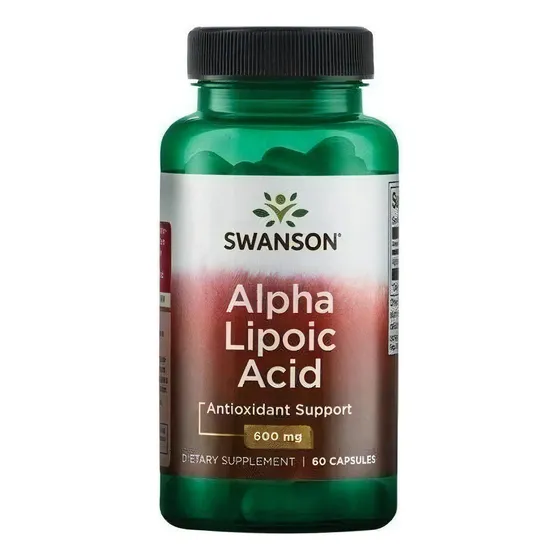 Suplemento En Capsulas Alpha Lipoic Acid Swanson 60 Capsulas 600 Mg
