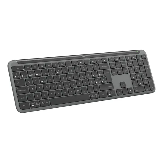 Logitech Signature Slim K950, Teclado Bluetooth / Bolt, Blk Teclado Gris oscuro Idioma Español Latinoamérica