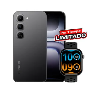 Infinix Hot 70 Pro 8gb+256gb 5g Celular Desbloqueado Mediatek Dimensity 7100 Pantalla Amoled 45w Nfc Incluye Smartwatch Xwatch H4 | Color Negro