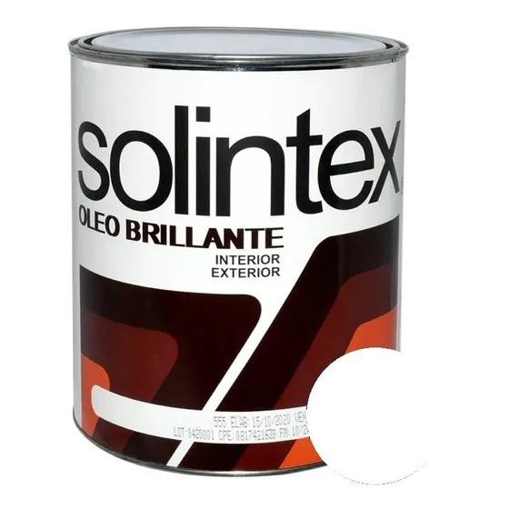 Pintura Esmalte Blanco Oleo Brillante Solintex Cod: 1055010