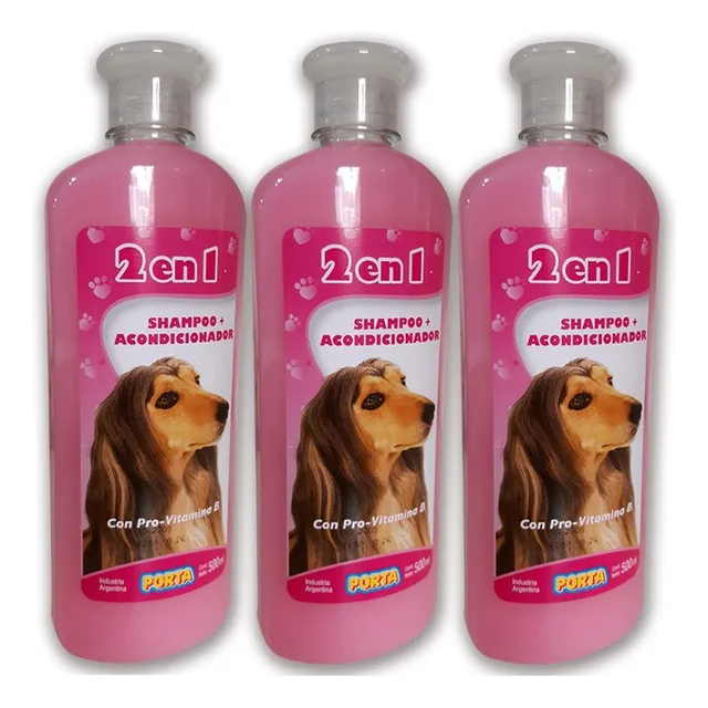 Shampoo + Acondicionador 2 En 1 Perro Porta 1,5 L.