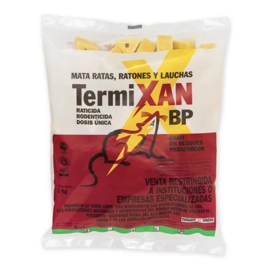 Veneno Ratas Cebo Control Raticida Termixan Bp X 1 Kilo