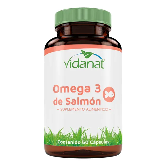 Omega 3 De Salmon 60 Cápsulas Vidanat Sabor Sin Sabor