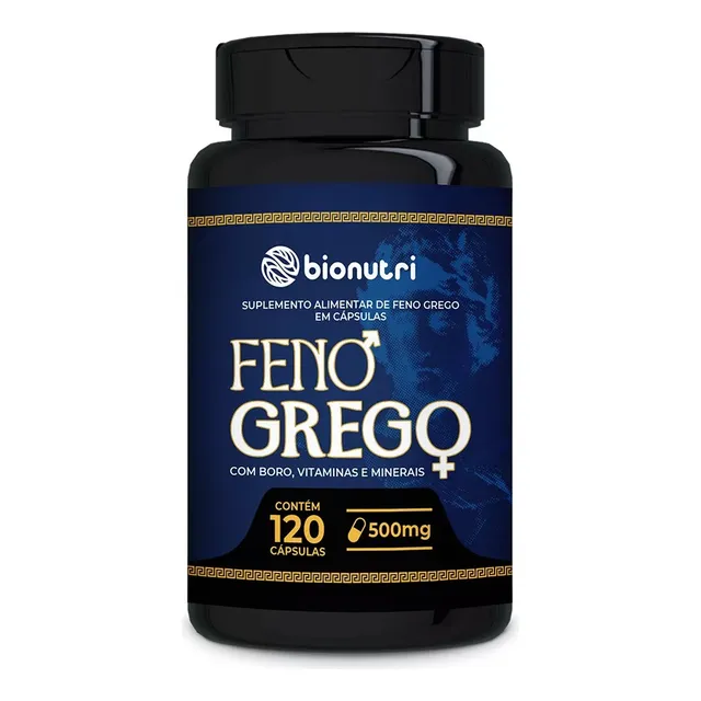 Feno Grego Com Boro, Vitaminas E Minerais 120 Cápsulas