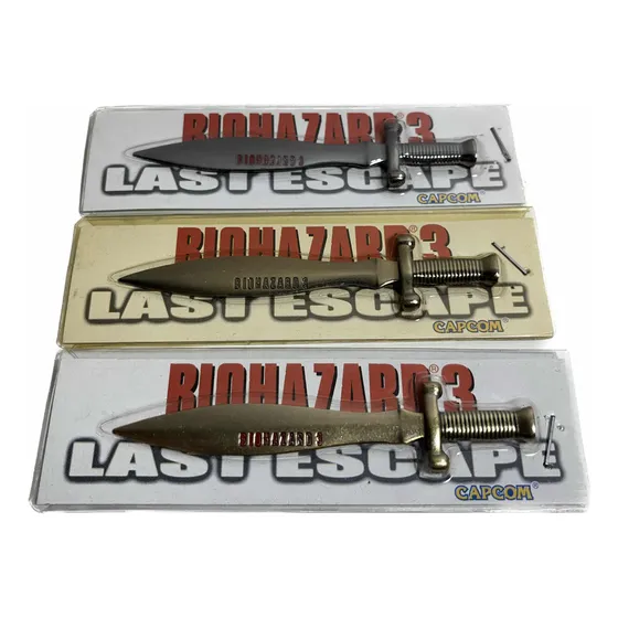 Resident Evil 3 Faca Espada Abridor Carta Metal Biohazard Ps