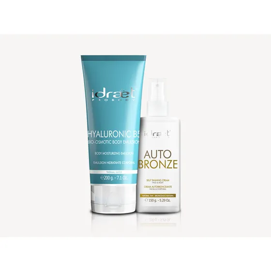 Kit Idraet Emulsion Hidratante Crema Autobronceante Antiage