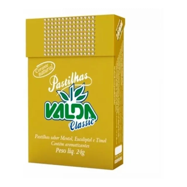Valda Classic Mentol Flip Top - 24g Pastilha P/ Garganta