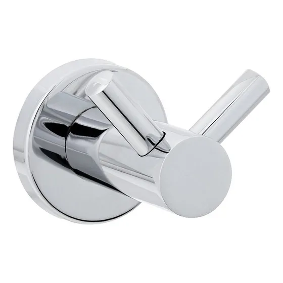 Toallero Percha Doble Benton Cromo Stretto