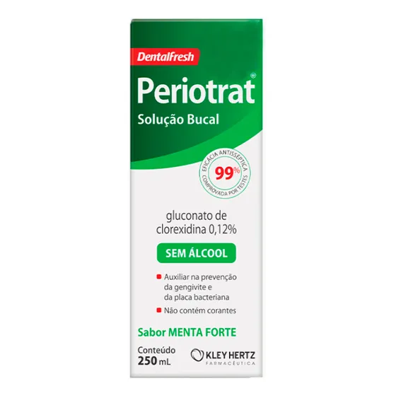 Periotrat Sem Álcool Sabor Menta Forte 250ml - Kley Hertz