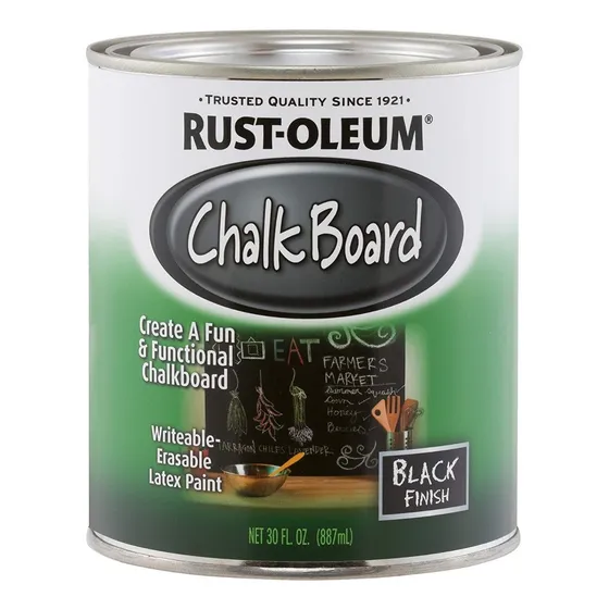 Pintura Pizarron Para Pared  Rust Oleum Lata 887ml Negro