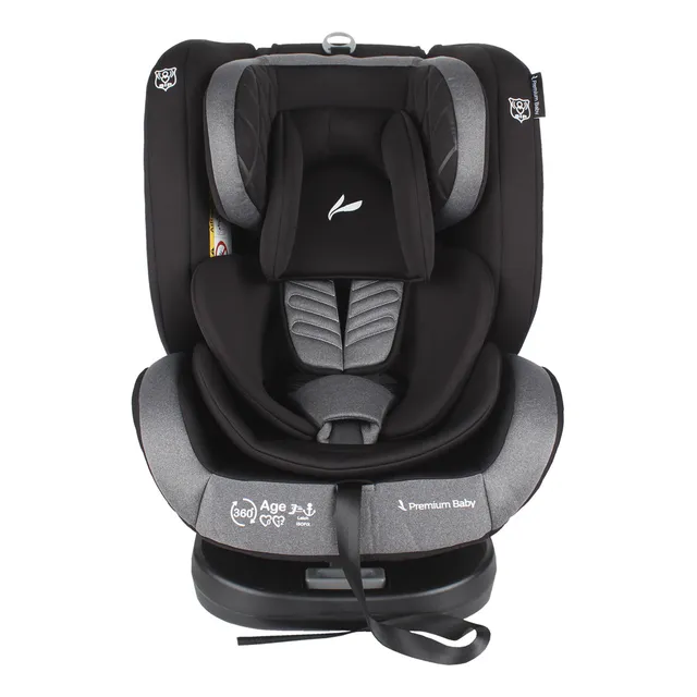 Cadeira De Carro Infantil Safe Tour 360° De 0 A 36kgs Isofix Preto/cinza Premium Baby Cadeira De Carro Infantil Safe Tour 360° De 0 A 36kgs Isofix Preto/cinza Premium Baby