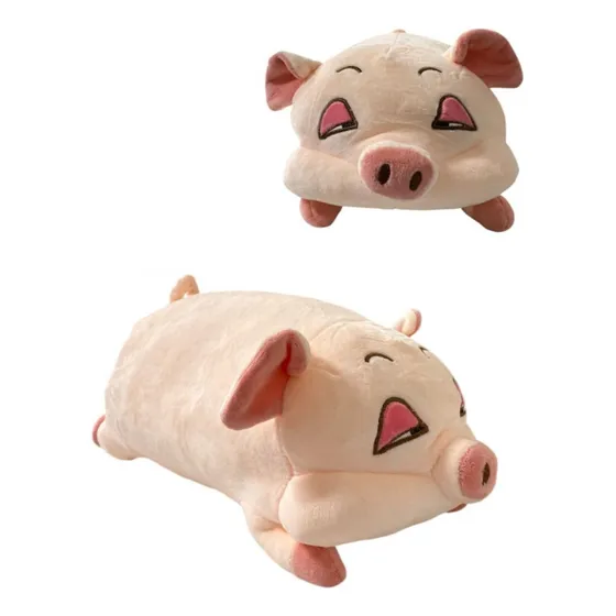 Peluche Cochinito Acostado 35 Cm Super Suave Importado