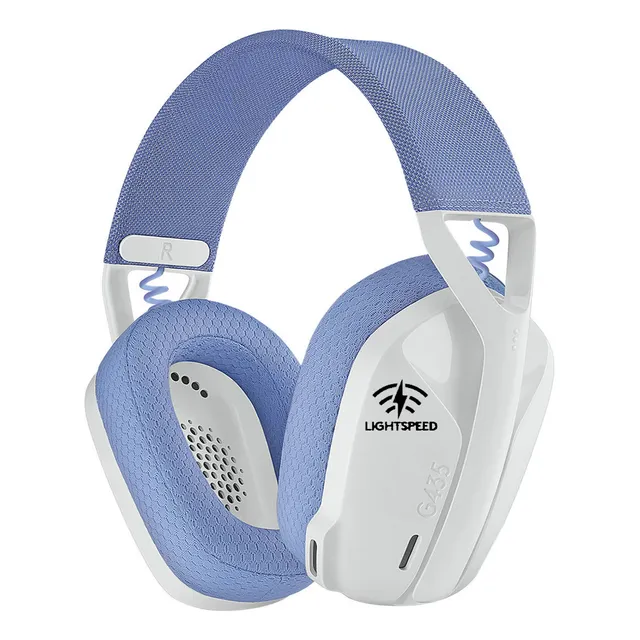 Auricular Gamer Logitech G435 Inalamb Bt Pc Ps5 Y Ps4 Blanco