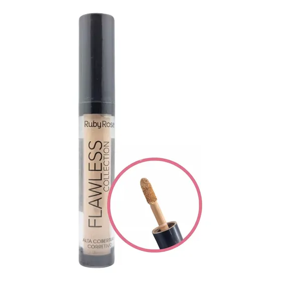 Ruby Rose Corrector De Ojeras Flawless Alta Cobertura Tonos