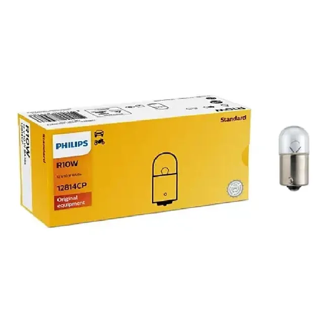Kit 10 Lâmpadas 1 Polo R10w 12v Ba15s Philips 12814cp