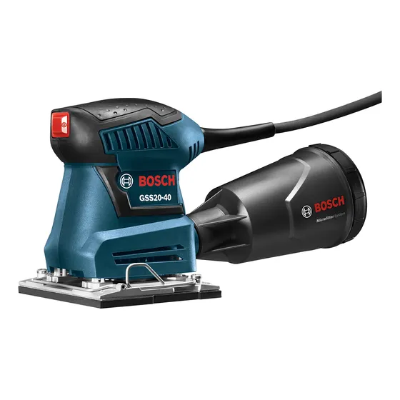 Lijadora De Acabado Orbital Bosch Gss20-40 2a 12000 Opm Con