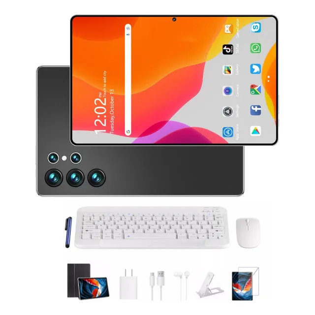 Deiaao Tablet Negra Android 13 11.6'' S10-a 6gb Ram 128gb Rom tf1tb Economicas 2.4g 5g Wifi 8800mah 2.0 Ghz Fhd Bt5.0 con Funda Mouse Teclado