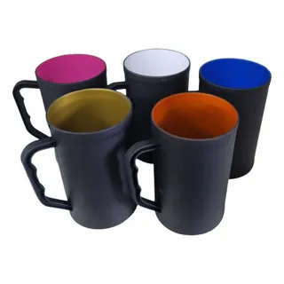 Jarra 500 Ml Negro Mate Gran Calidad Con Asa Varios Modelos Jarra 500 Ml Negro Mate Gran Calidad Con Asa Varios Modelos