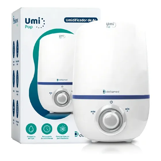 Umidificador De Ar Ultrassônico Umi Pop Health 2,3l Dellamed