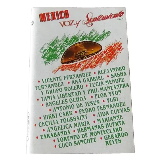Mexico Voz Y Sentimiento Vol. 2 Cassette 1991 Sony Music