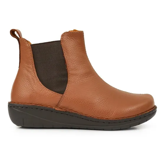 Botineta Mujer Cuero Botas Confort Briganti Zapato Mcbo25090