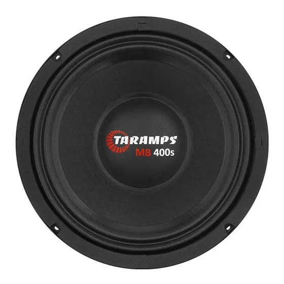 Alto Falante 8 Polegadas Taramps Mb 400s 4 Ohms Medio Grave 200w Rms 400 Watts Em Programa Musical Woofer 400w Caixa Bob Som Porta Malas Mid Bass Paredoes Som Automotivo