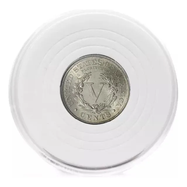 10 Capsulas Para Moneda Blanco