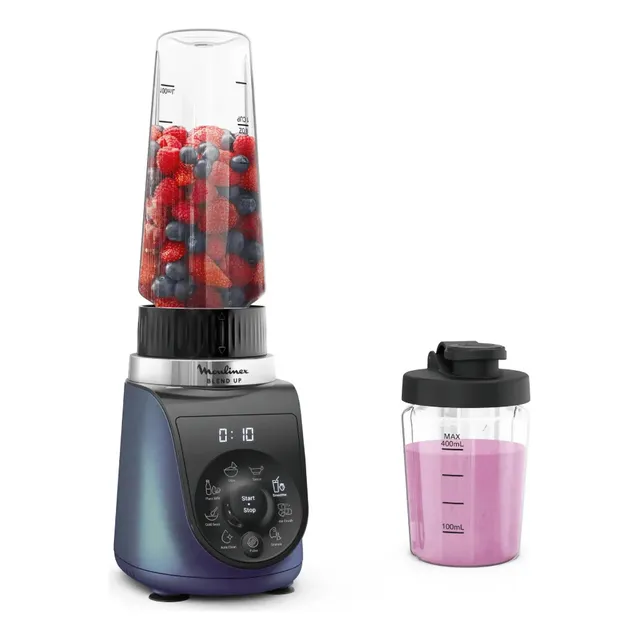 Licuadora Personal Moulinex Blend Up Color Azul