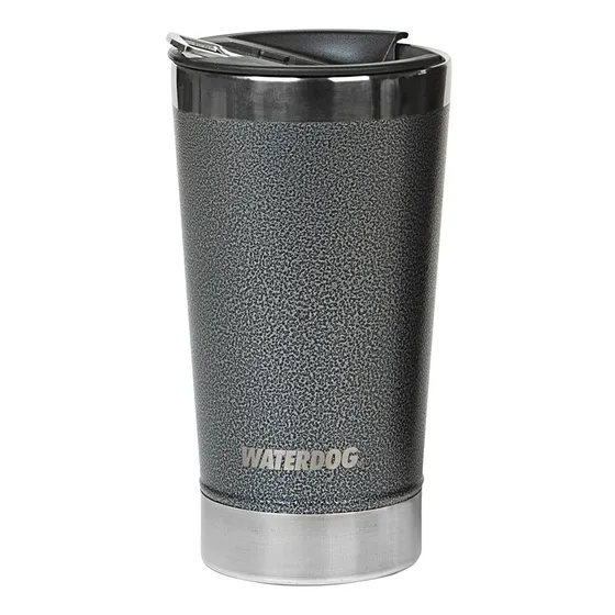 Vaso Cervecero Doble Pared Waterdog BEER GF Grafito 500 cc con destapador